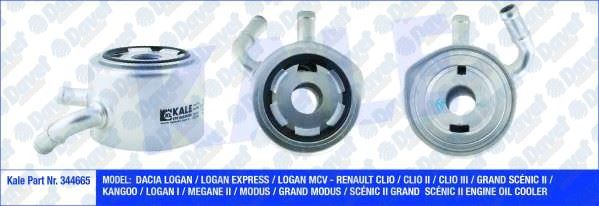 KALE 344665 Yag Sogutucu Contali Renault Clio Ii Iii Kangoo Dacia Logan Mcv 1.5 Dci K9k